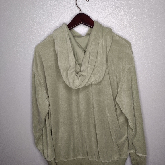 Nike Women's Oversized Pullover Terry Fleece Hoodie Sweatshirt Small Swoosh B1 - Picture 2 of 4